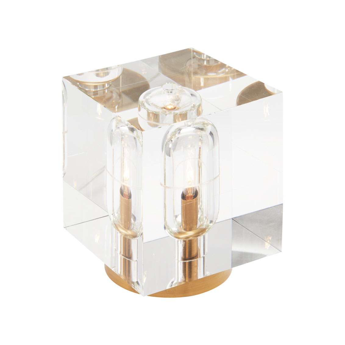 Cube Lamp in 3 / Crystal - Chelsea House