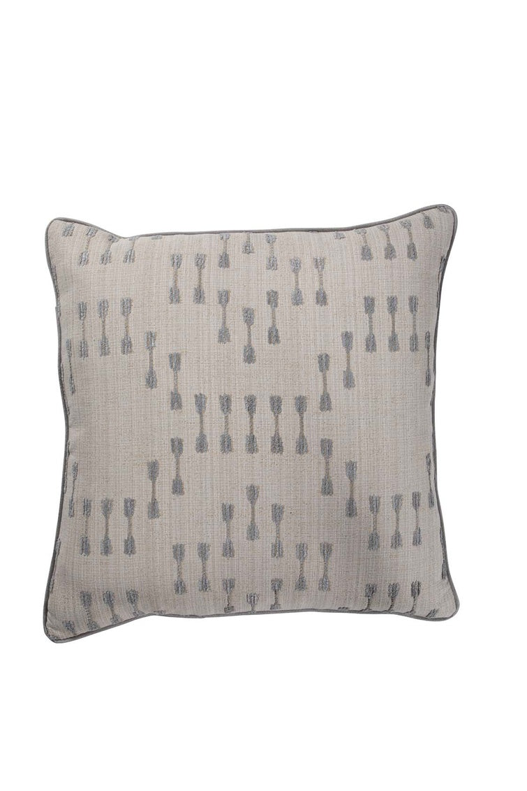 Paddle Stripe Silver Poly 20x20