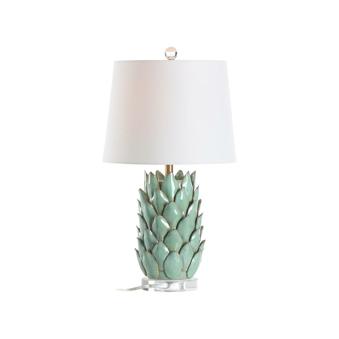 Issey Table Lamp in Celedon Glaze / Ceramic/Porcelain - Chelsea House