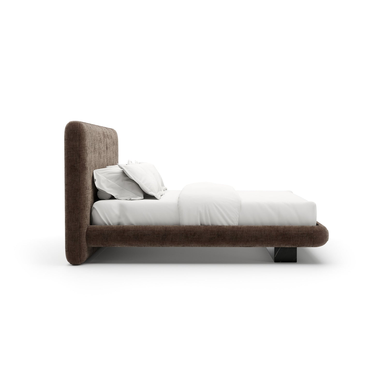 Overlap Uph Kg Bed Dark Taupe