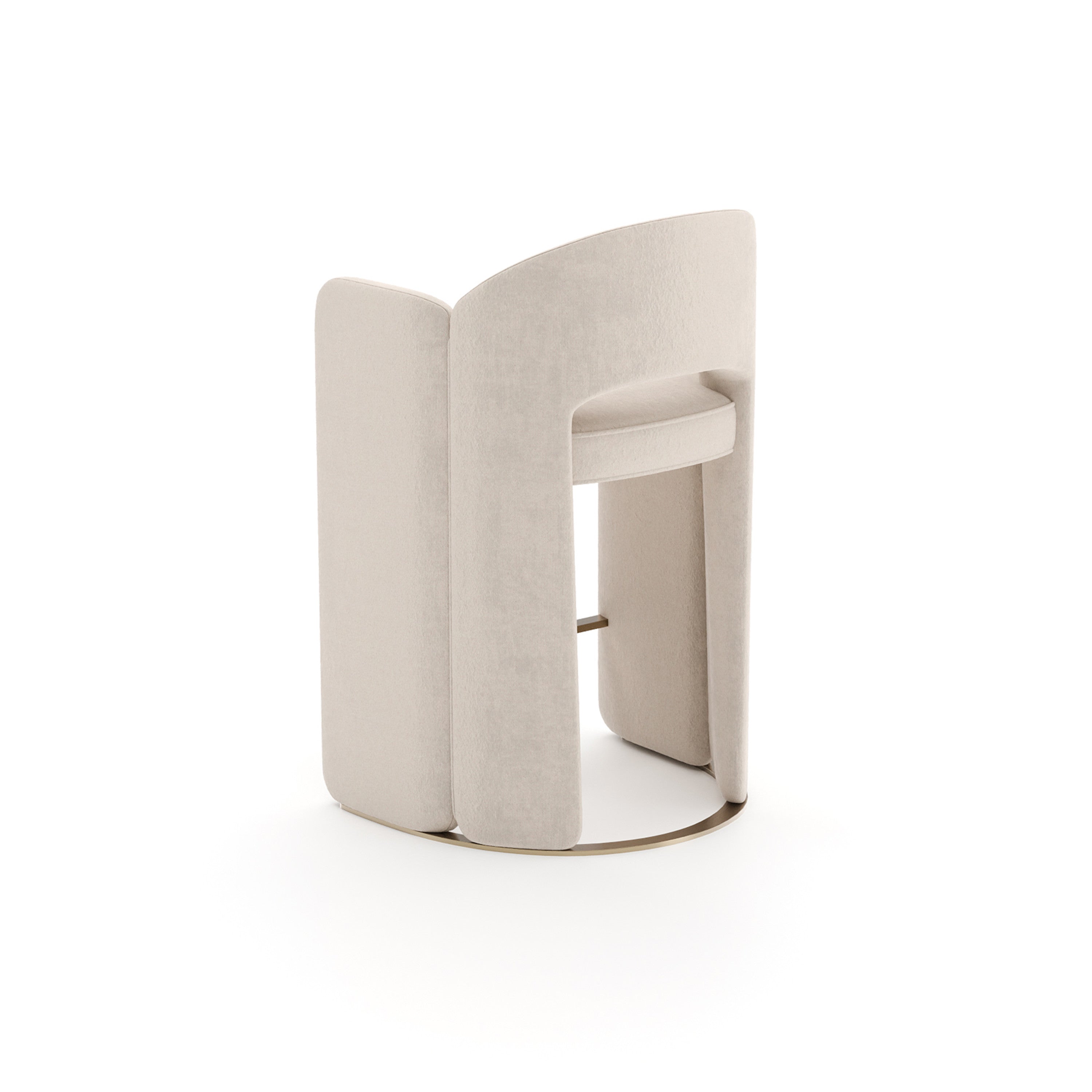 Overlap Counter Stool Ivory – Bar & Counter Stools by Caracole | Sutter & Vale