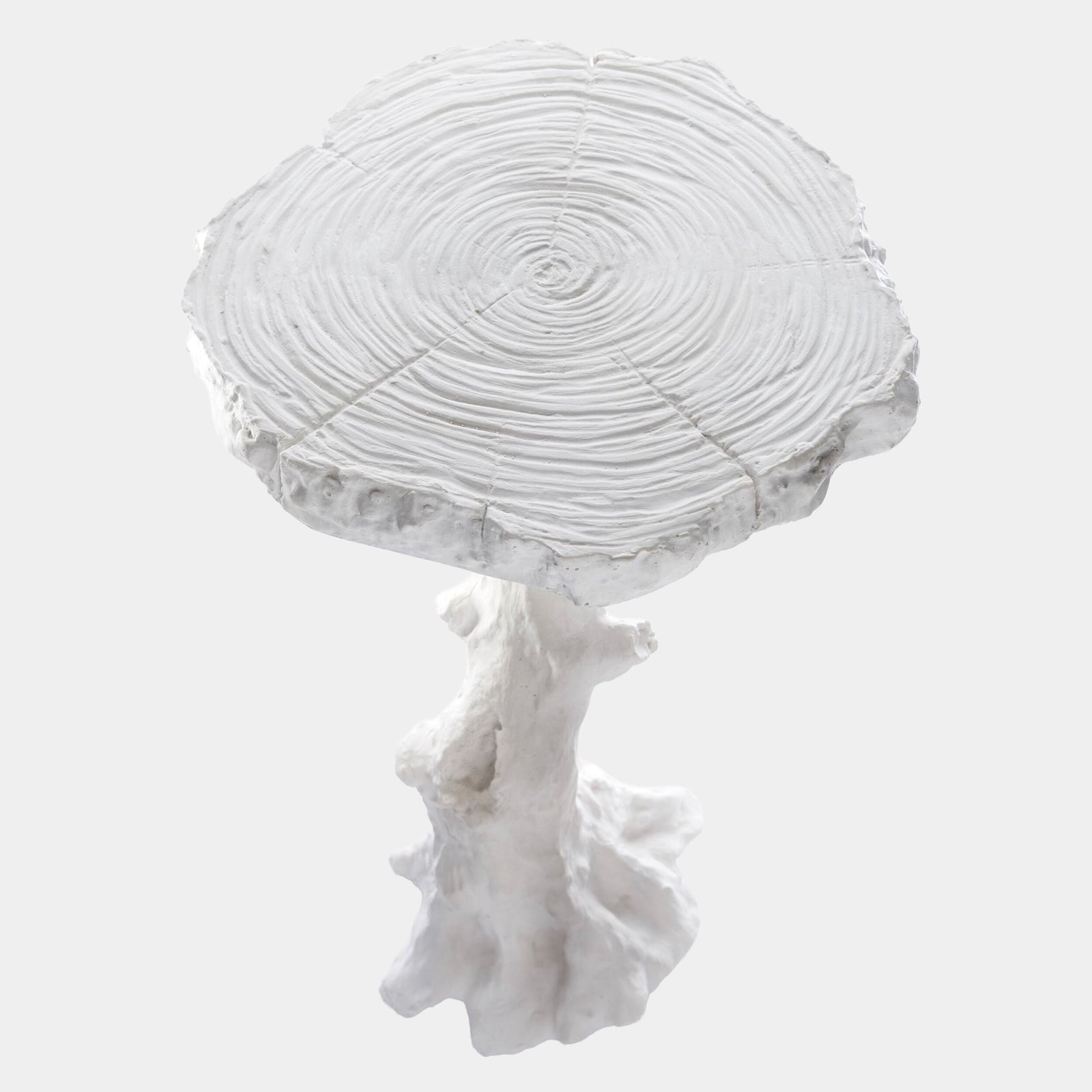 Faux Bois Table-White