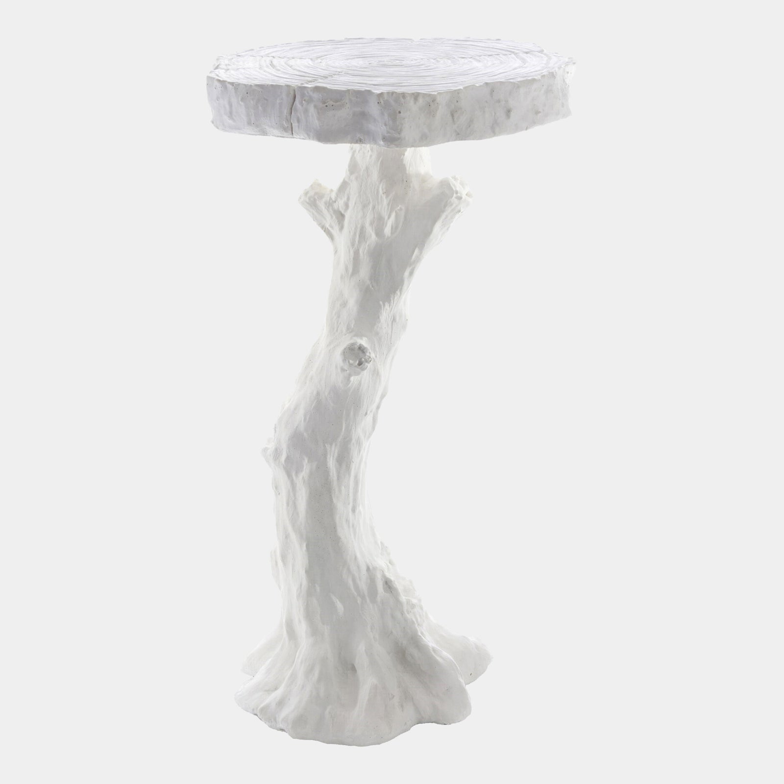 Faux Bois Table-White