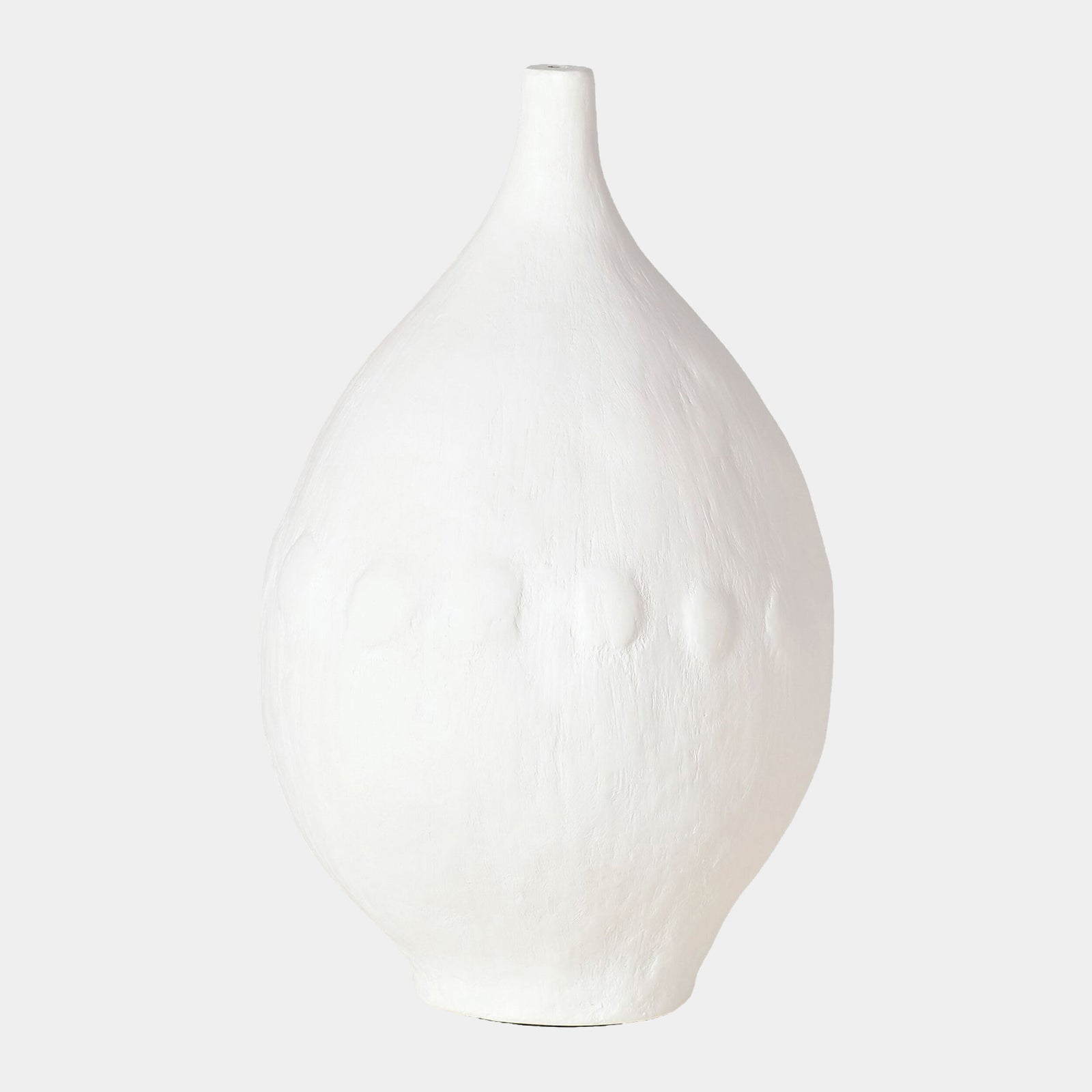 Modernist Vase-White Plaster