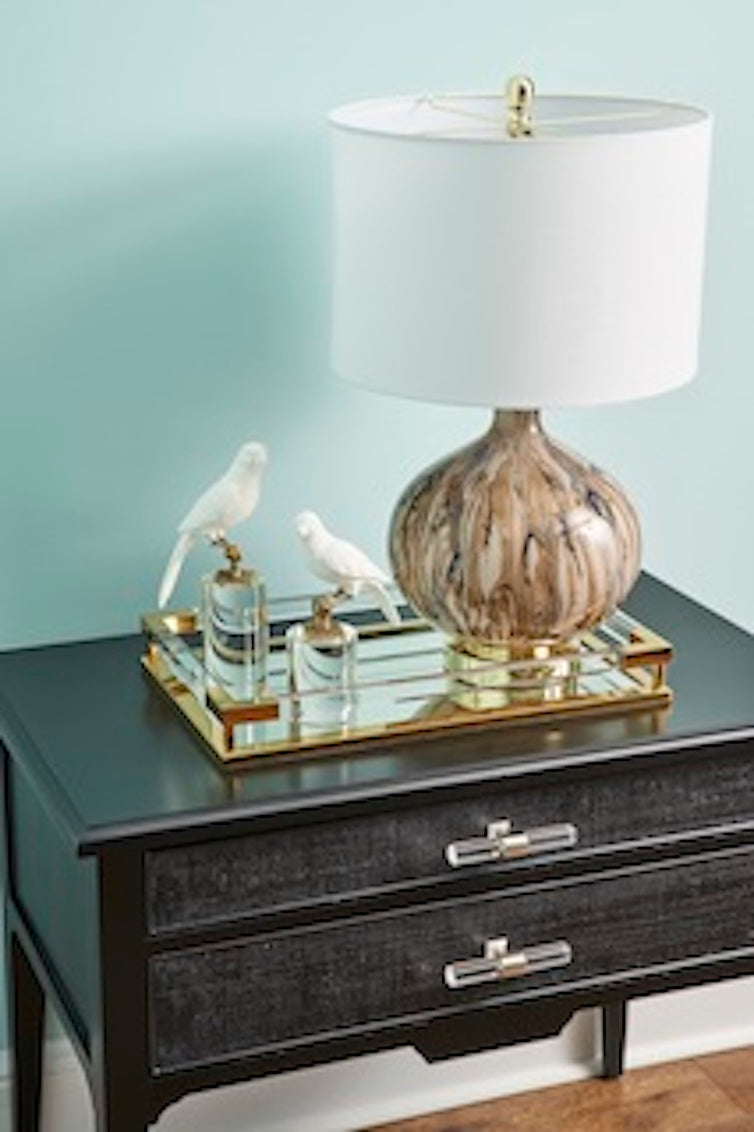Parrot On Crystal - Round (Sm)