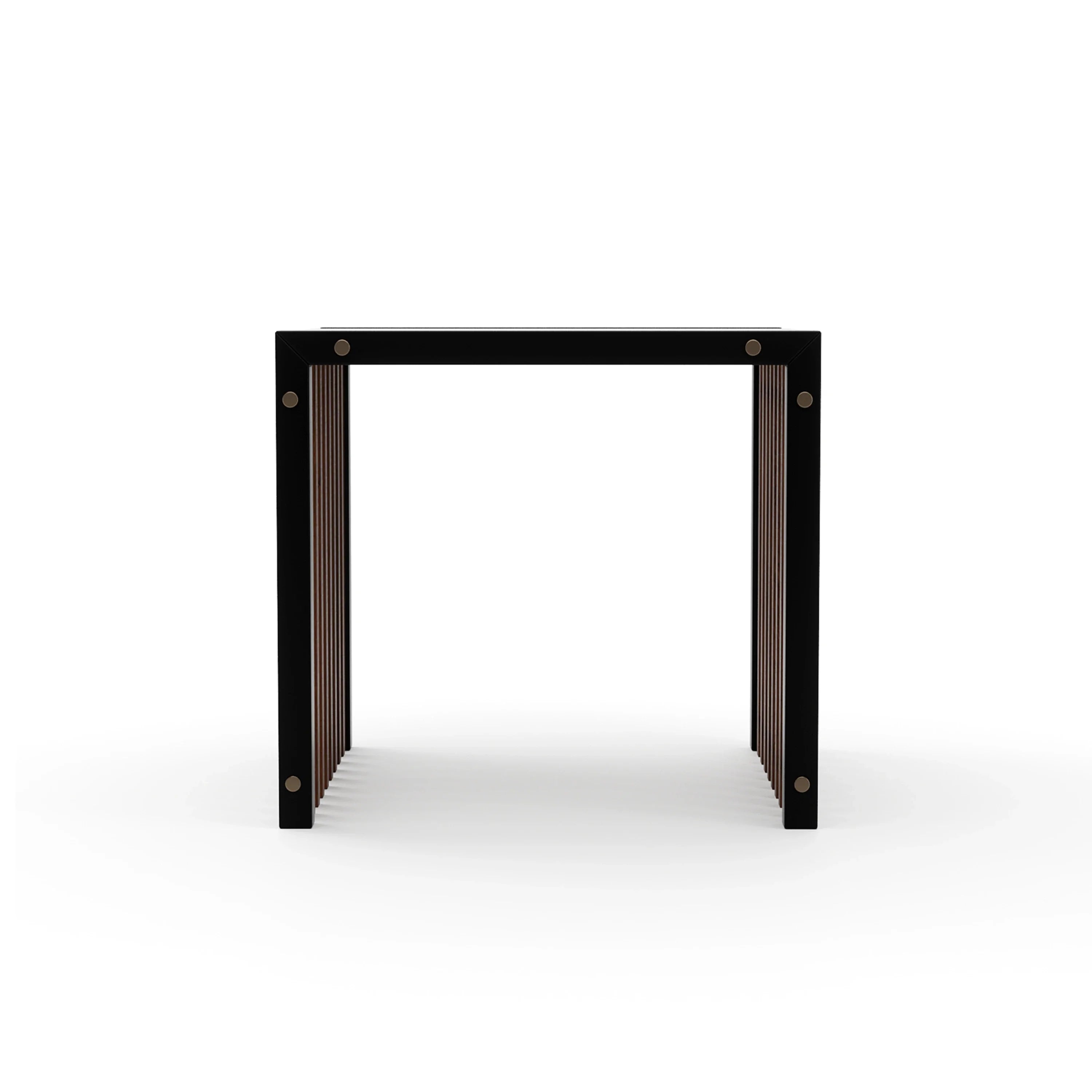 Pinstripe Dark End Table – Side & End Tables by Caracole | Sutter & Vale