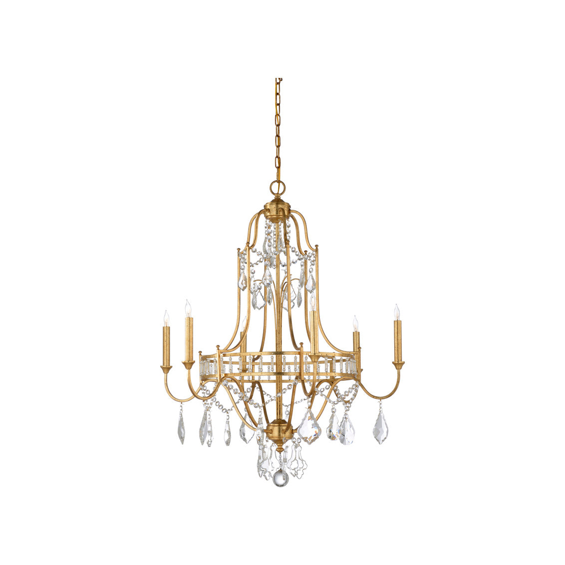 Buckhead Small Chandelier - Gold