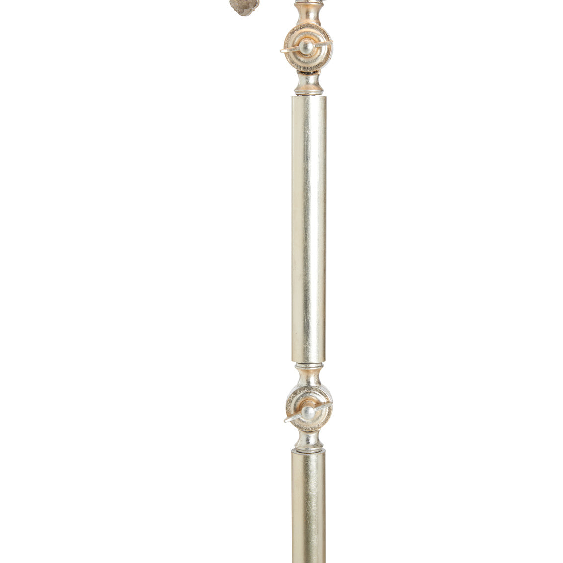 Quatrefoil Floor Lamp - Silver Leaf in Antique Silver Leaf / Metal - Chelsea House