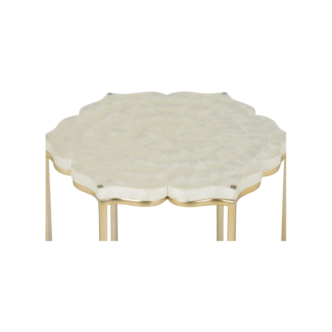 Lotus Flower Side Table in 24 / Metal - Chelsea House