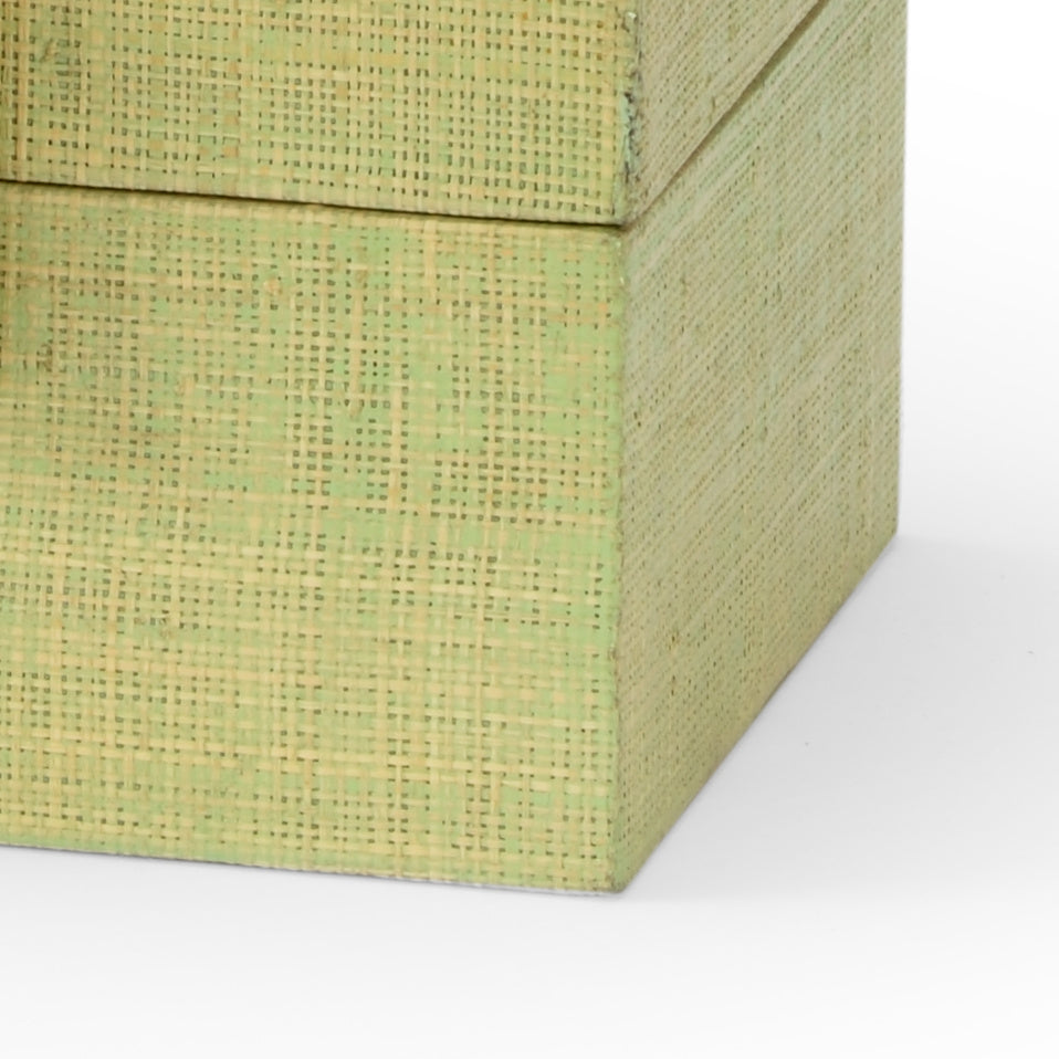 Raffia Boxes - Seafoam (S2)