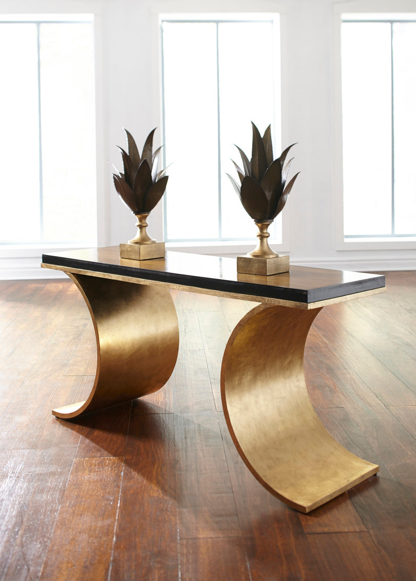Thames Console - Gold in 30 / Iron - Chelsea House