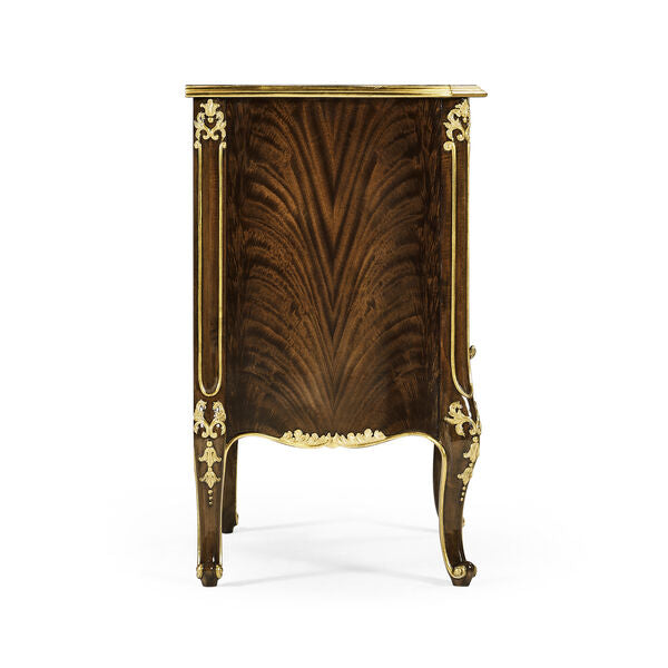 Mahogany & Gilded Nightstand