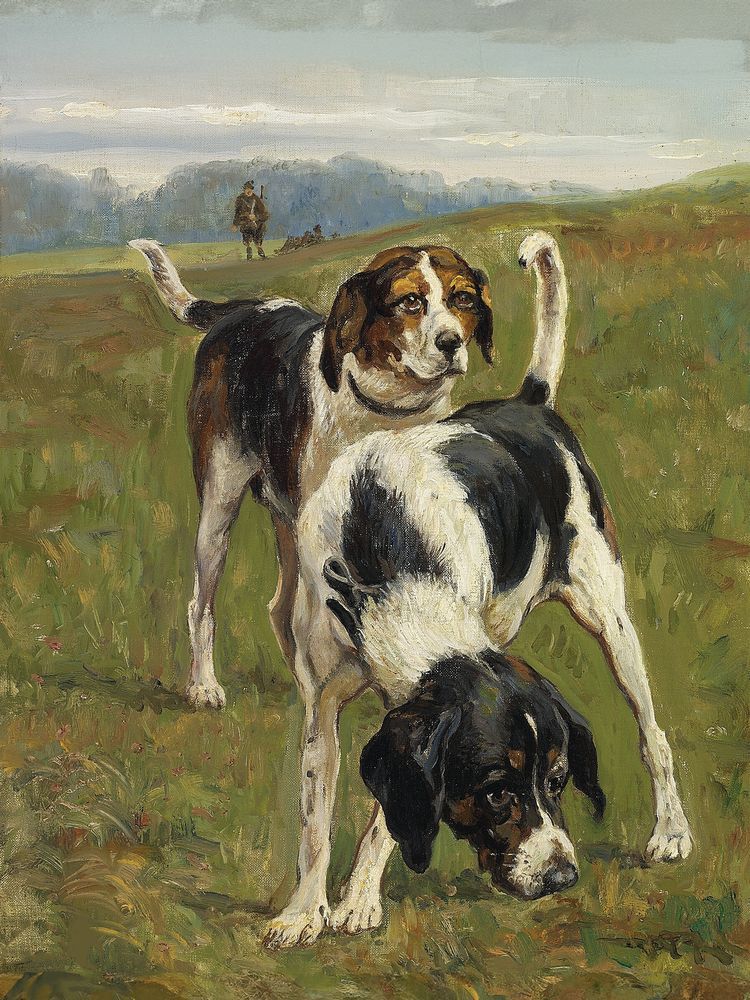 Dogs in the Field 1 — artwork