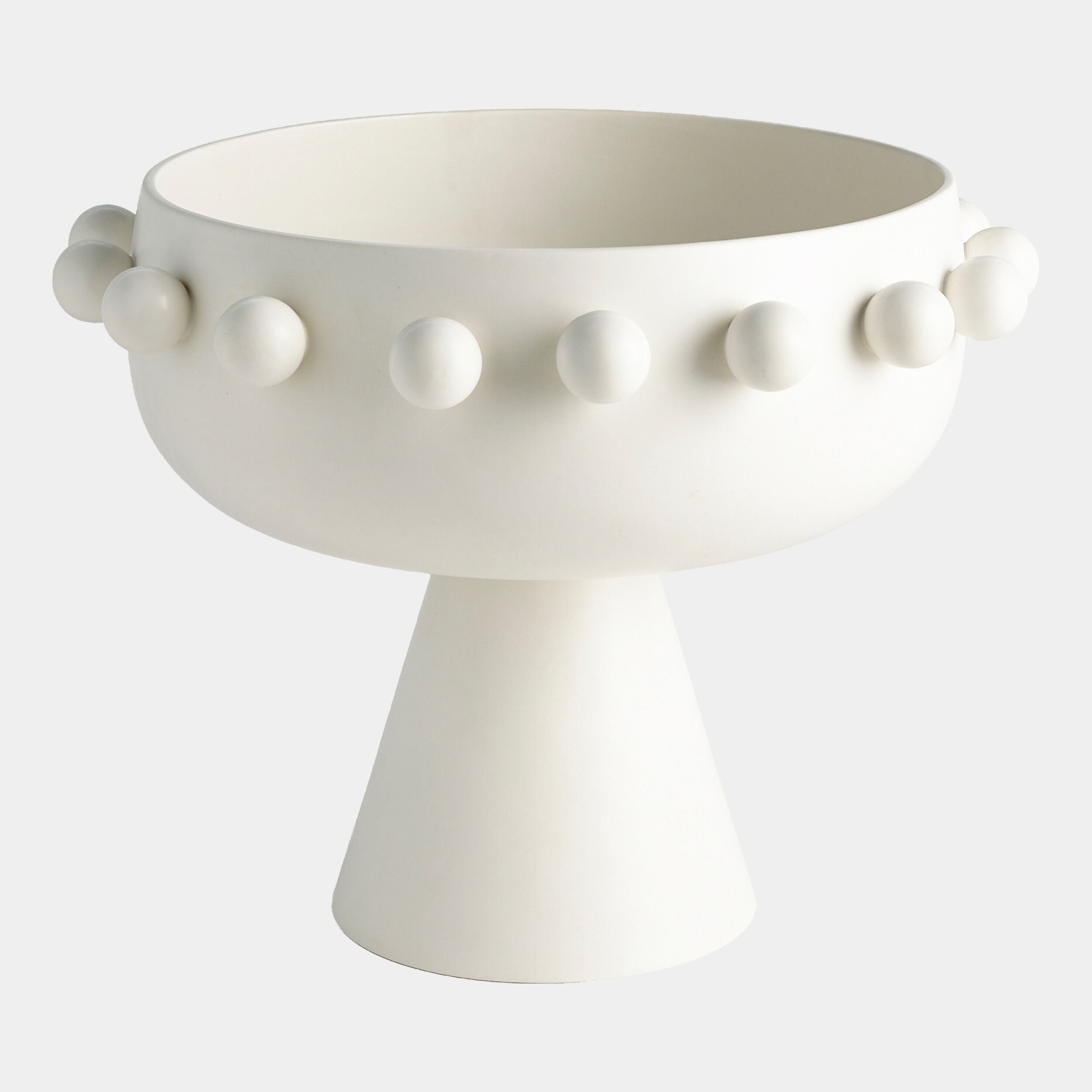 Aila Footed Bowl-Ivory