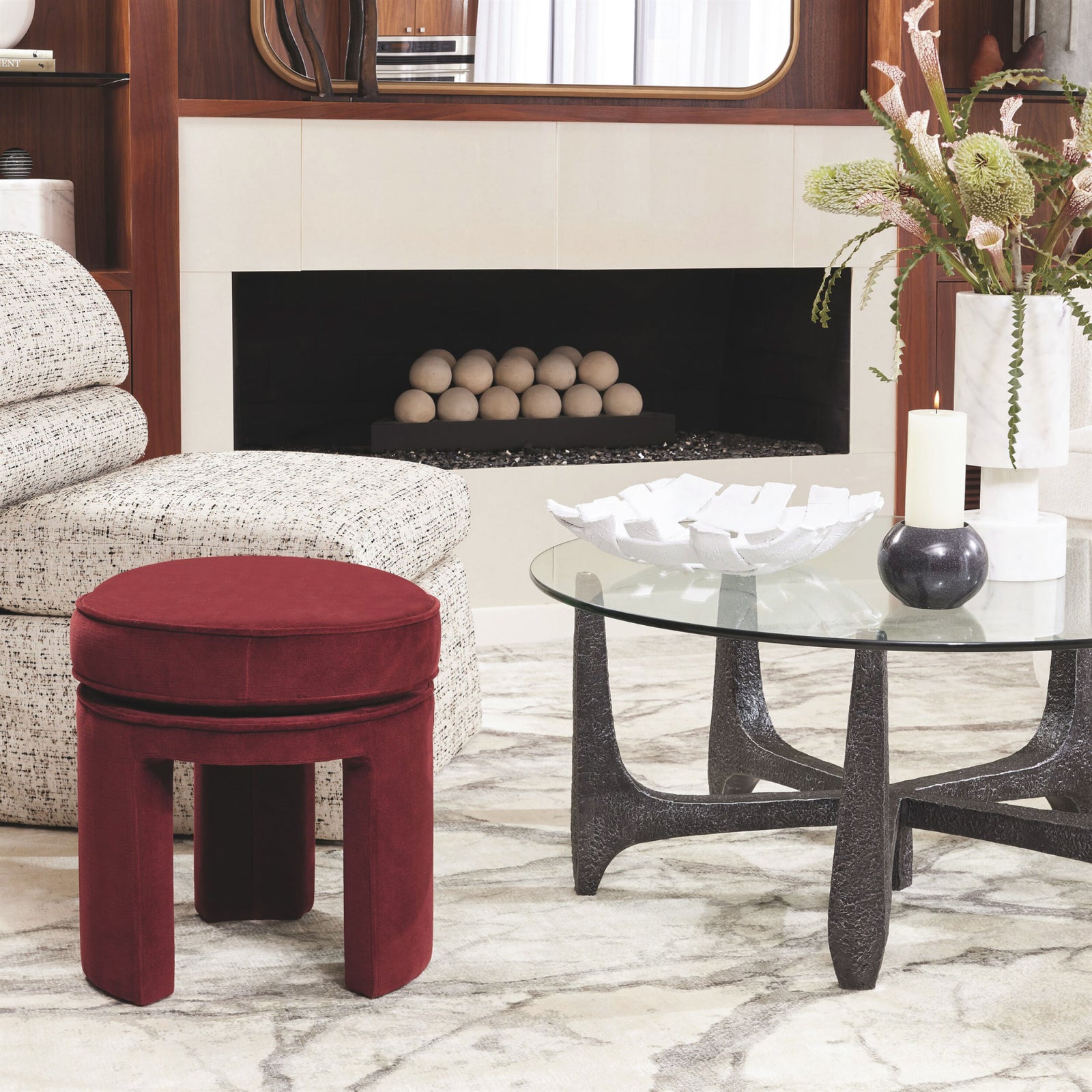 Bolster Slipper Chair-Truce-Kona