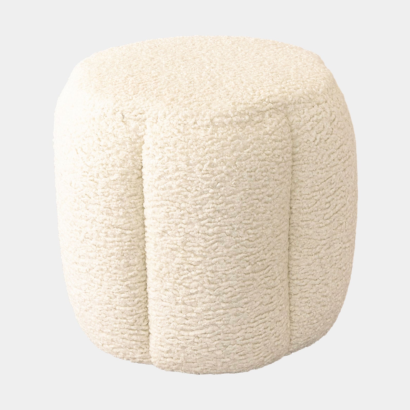 Tuffet Ottoman-Sheepskin-Natural