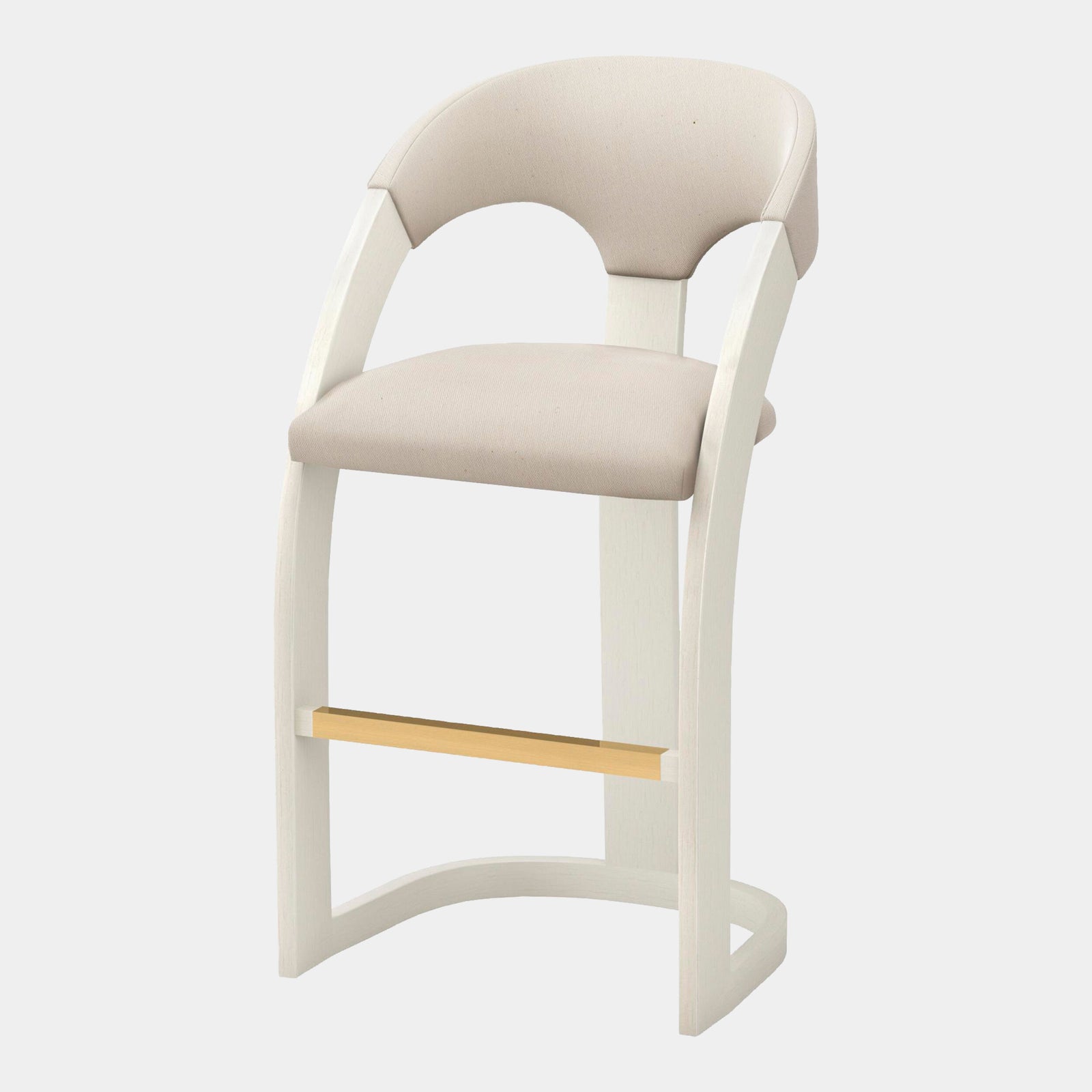 Delia Barstool-Antique White-Muslin