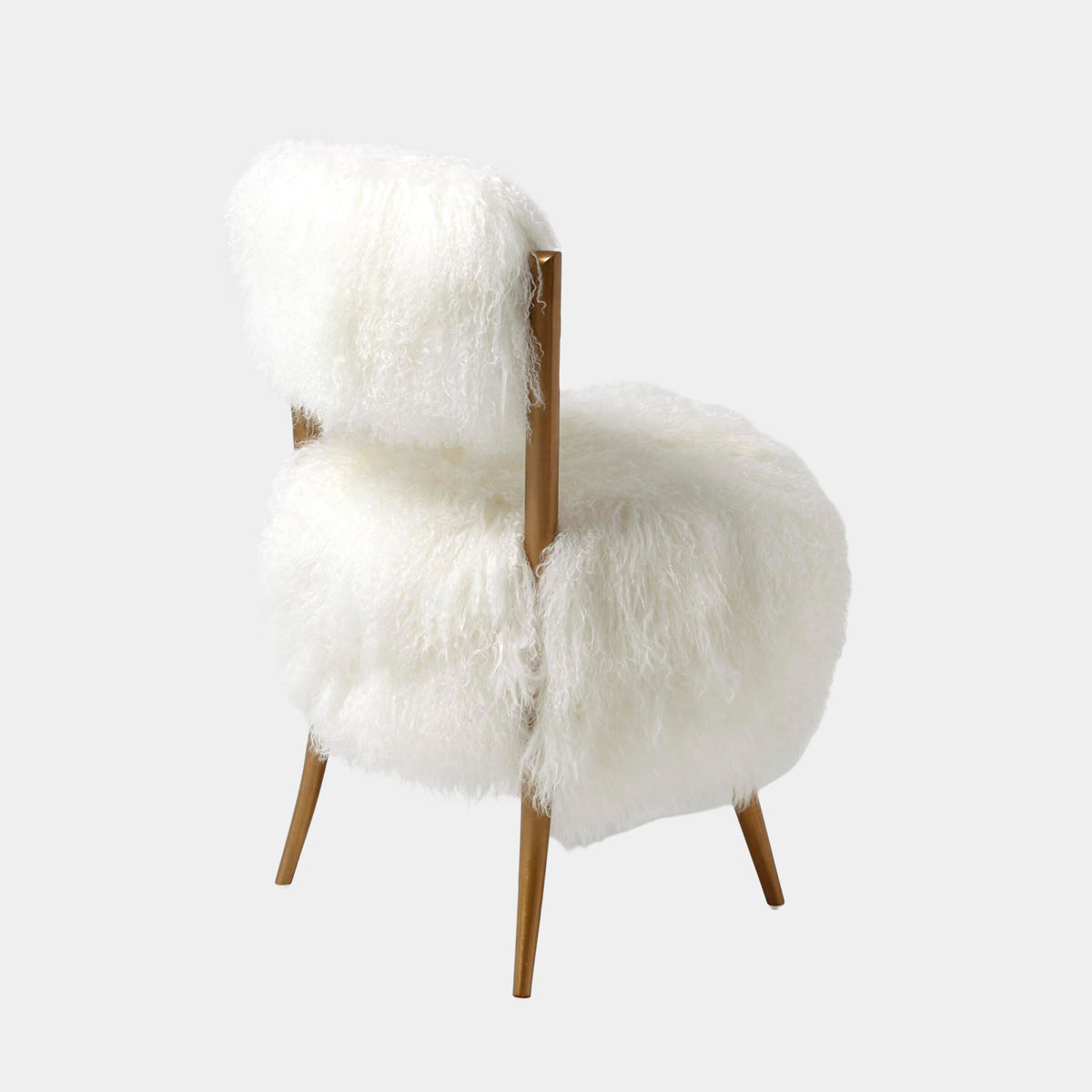Hailey Chair-Mongolian Lamb-White