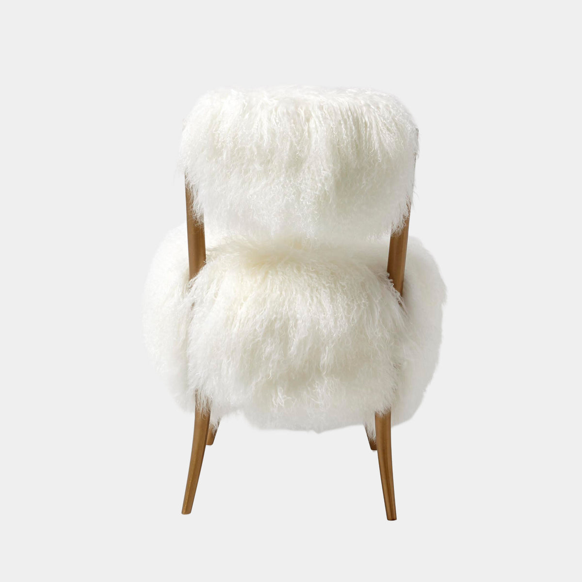 Hailey Chair-Mongolian Lamb-White