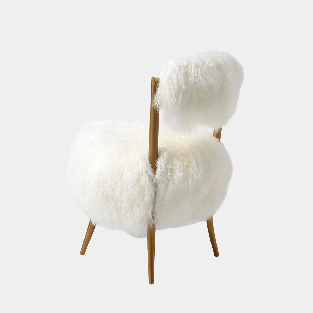 Hailey Chair-Mongolian Lamb-White