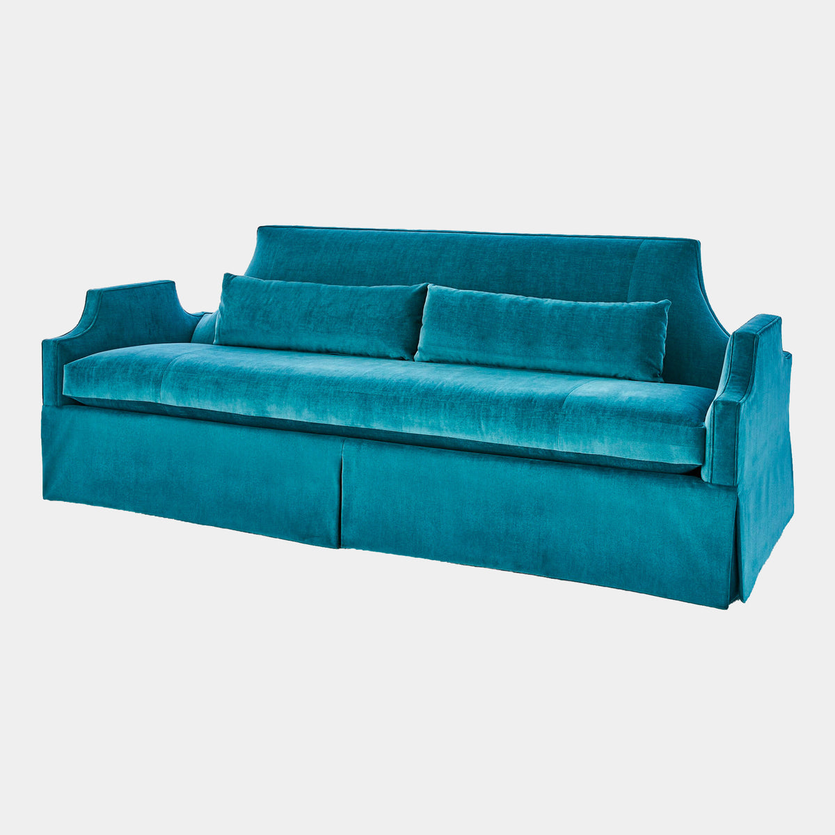 Diana Skirted Sofa-Dragonfly Blue