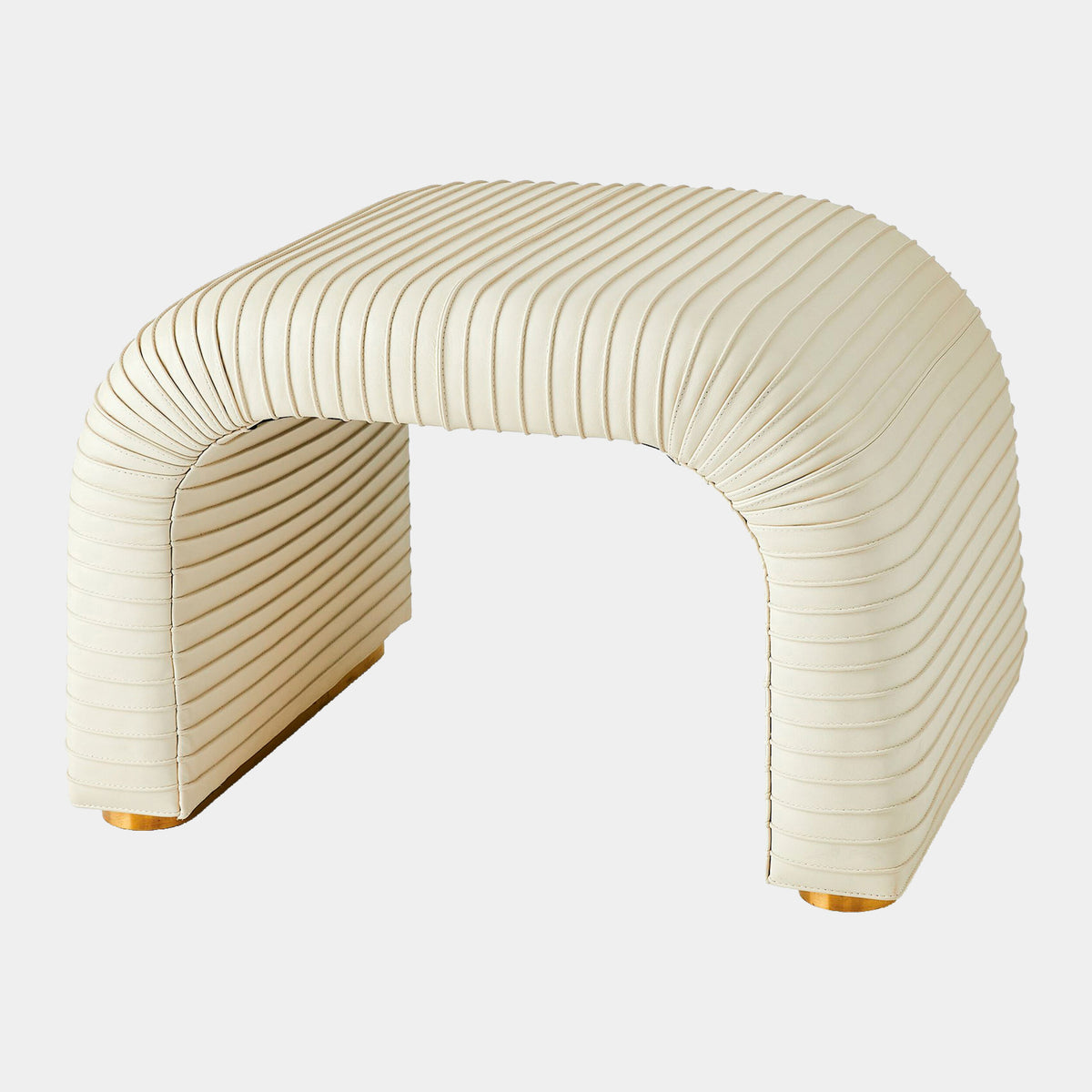 Cade Stool-Milk Leather