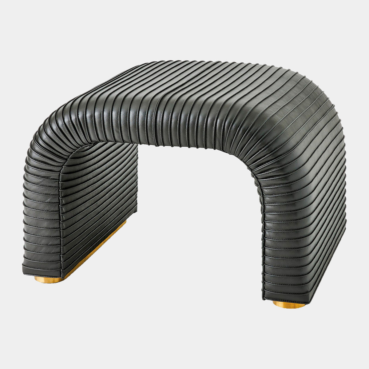 Cade Stool-Graphite Leather