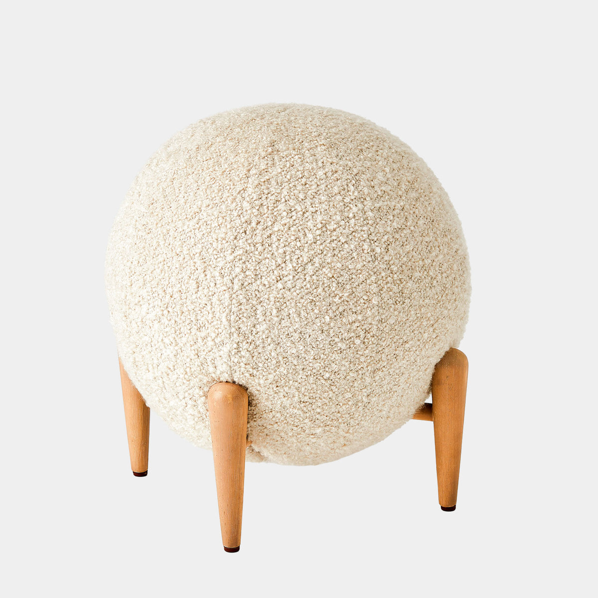 Lambert Shearling Ball Stool