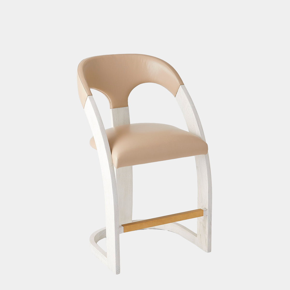 Delia Counter Stool-White Burl
