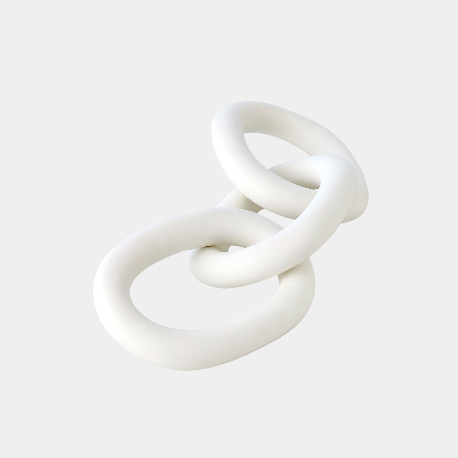 3 Ring Chain-Matte White