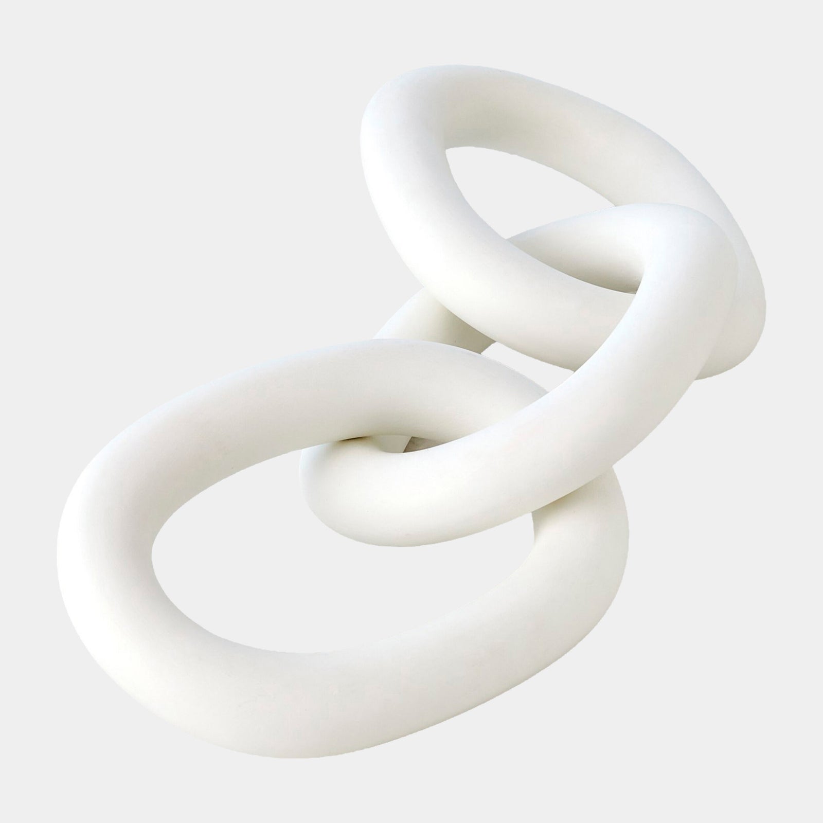 3 Ring Chain-Matte White