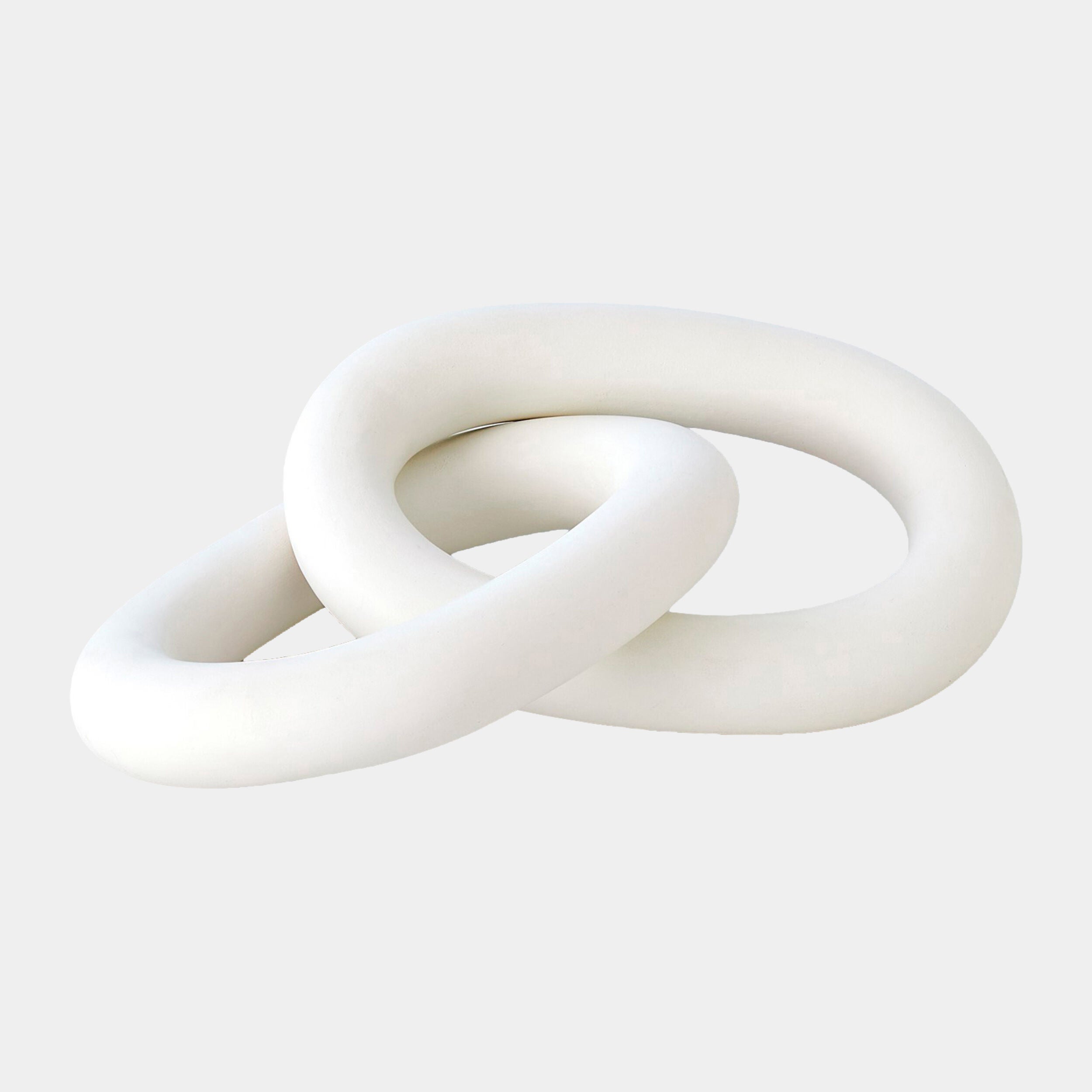 2 Ring Chain-Matte White