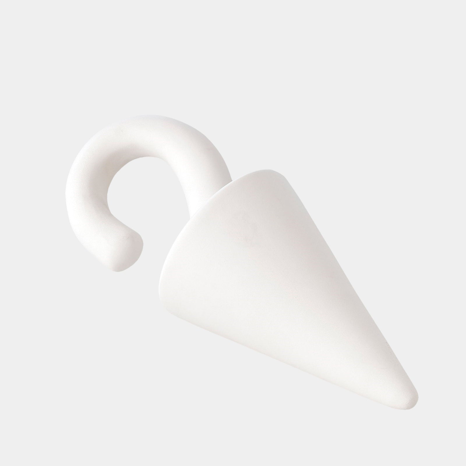 Cone Drop-Matte White