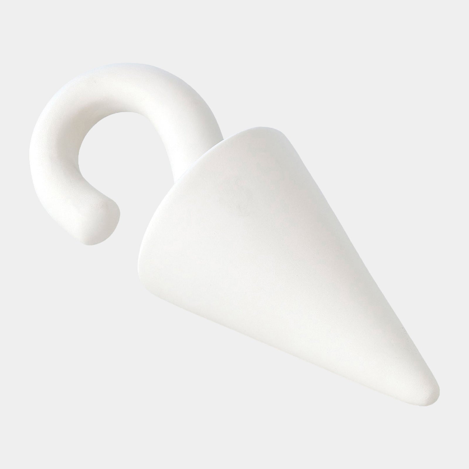 Cone Drop-Matte White