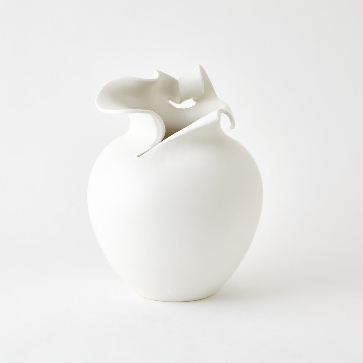 Charlotte Vase-White
