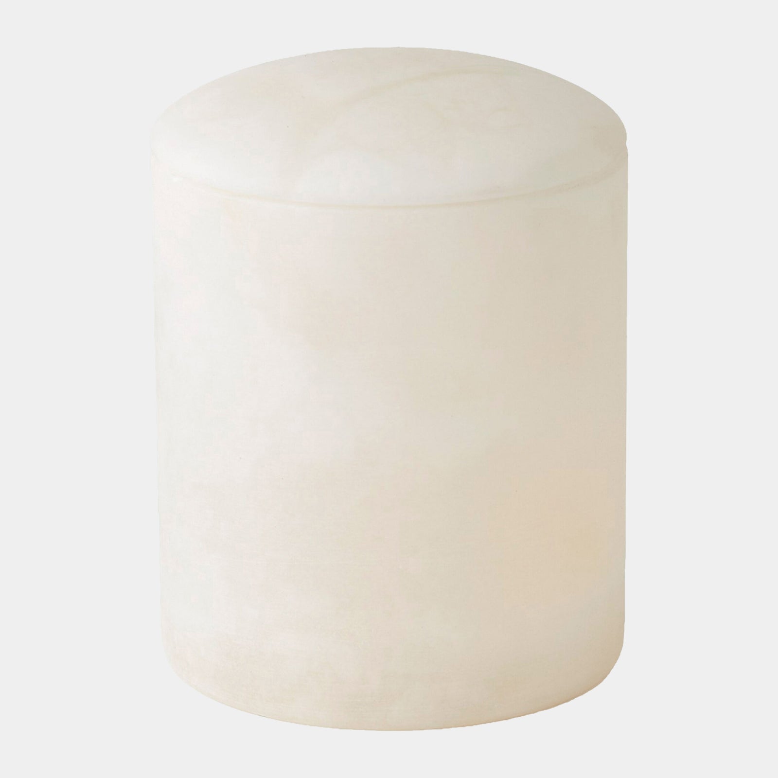 Gala Alabaster Canister-White-Tall