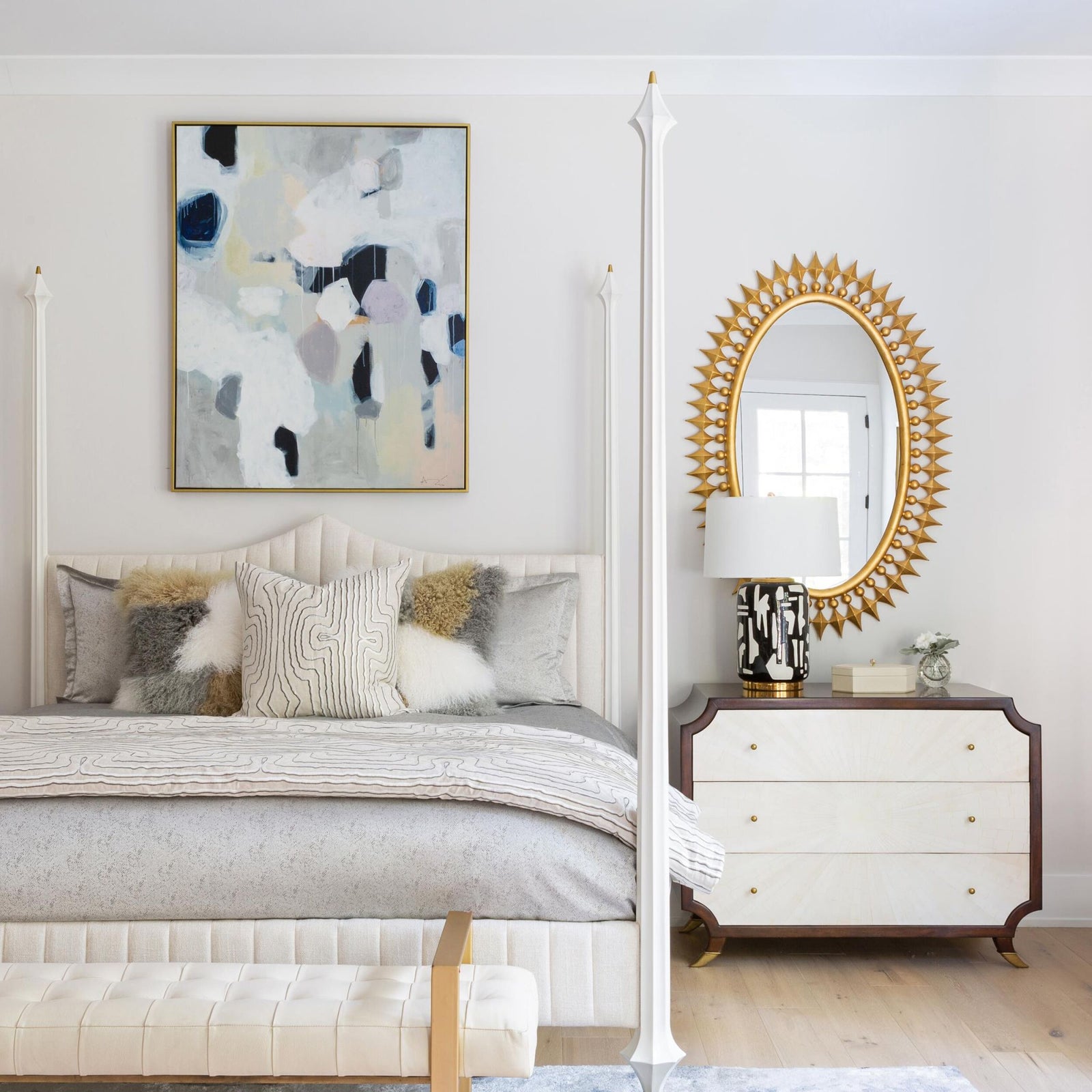 Wellington Mirror-Gold Leaf