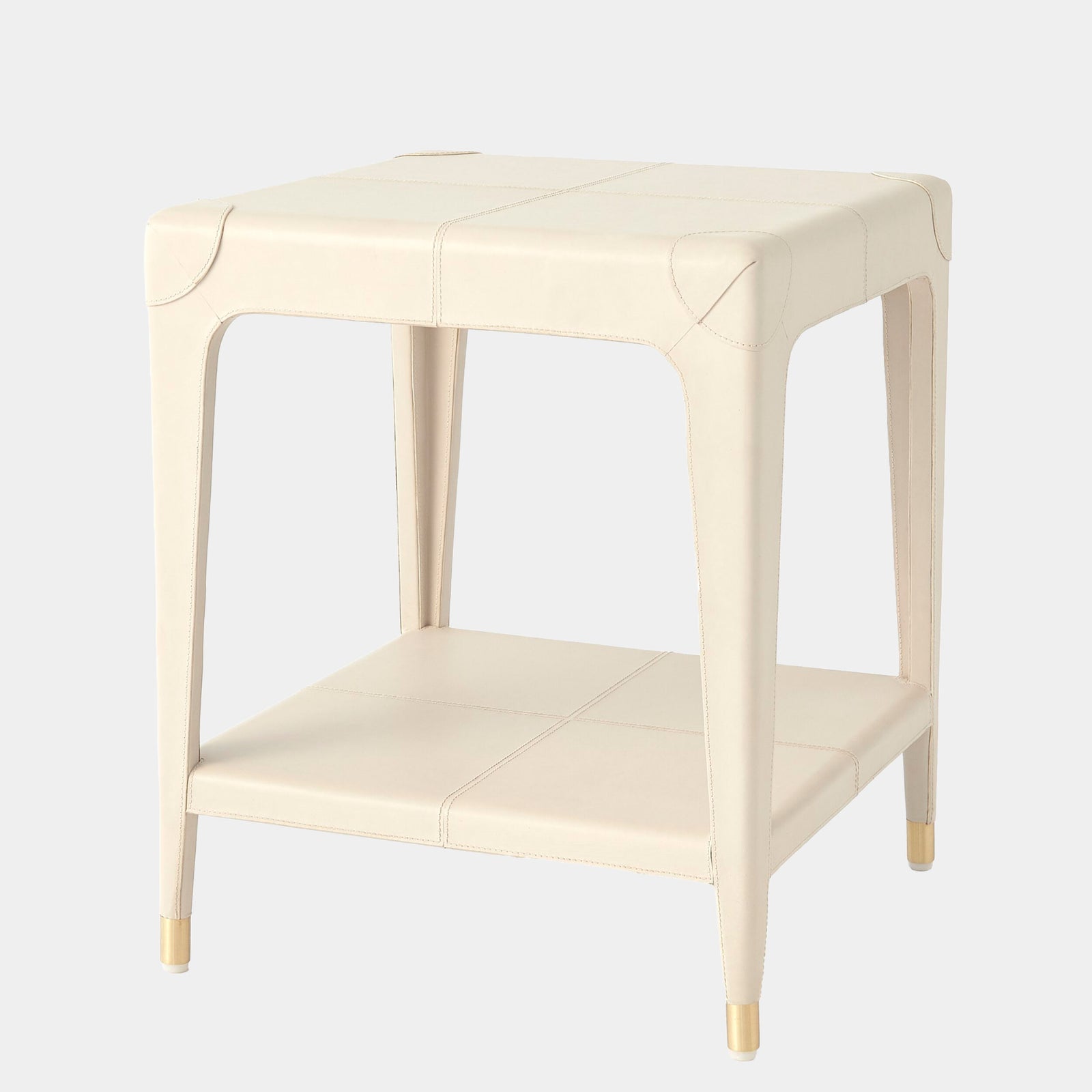 Tiburtina End Table-Mist Leather