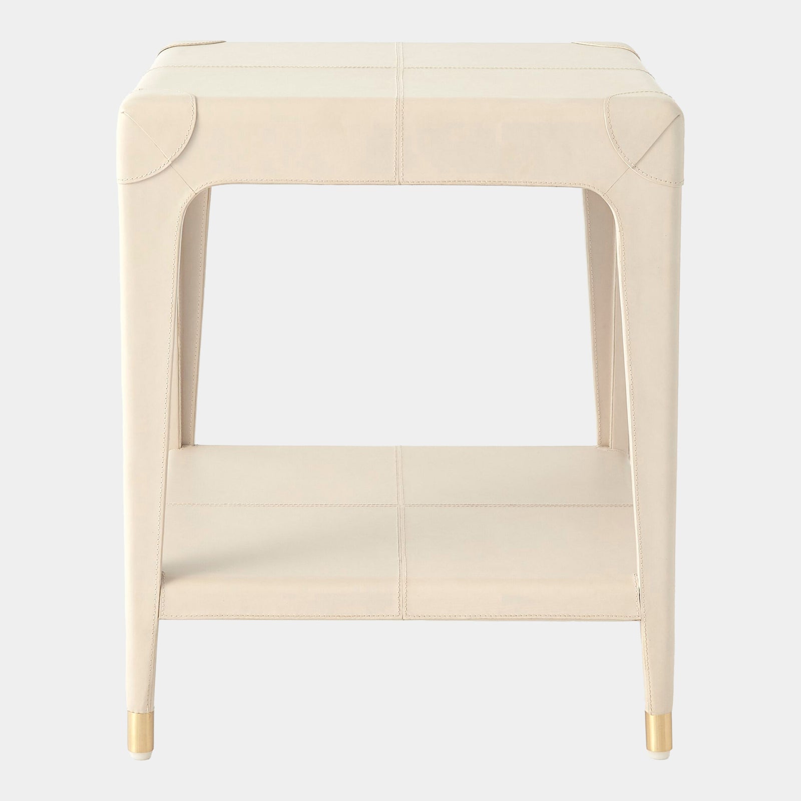 Tiburtina End Table-Mist Leather