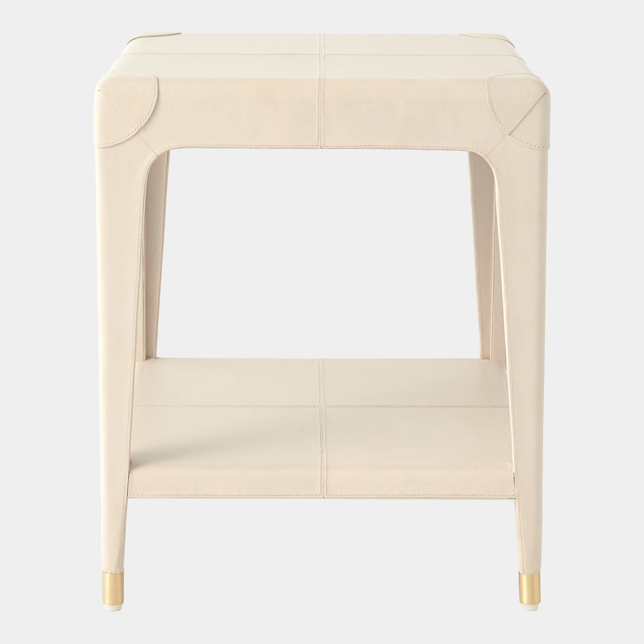 Tiburtina End Table-Mist Leather