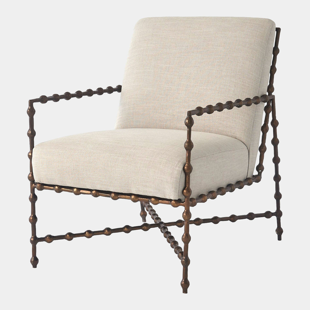 Elder Lounge Chair-Bronze-Cambric Stone