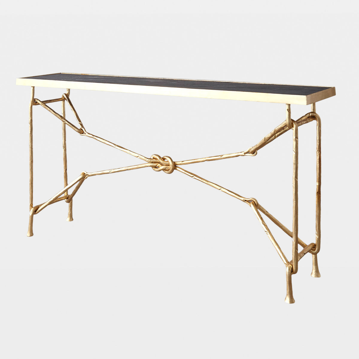 Love Knot Console-Gold Leaf/Black