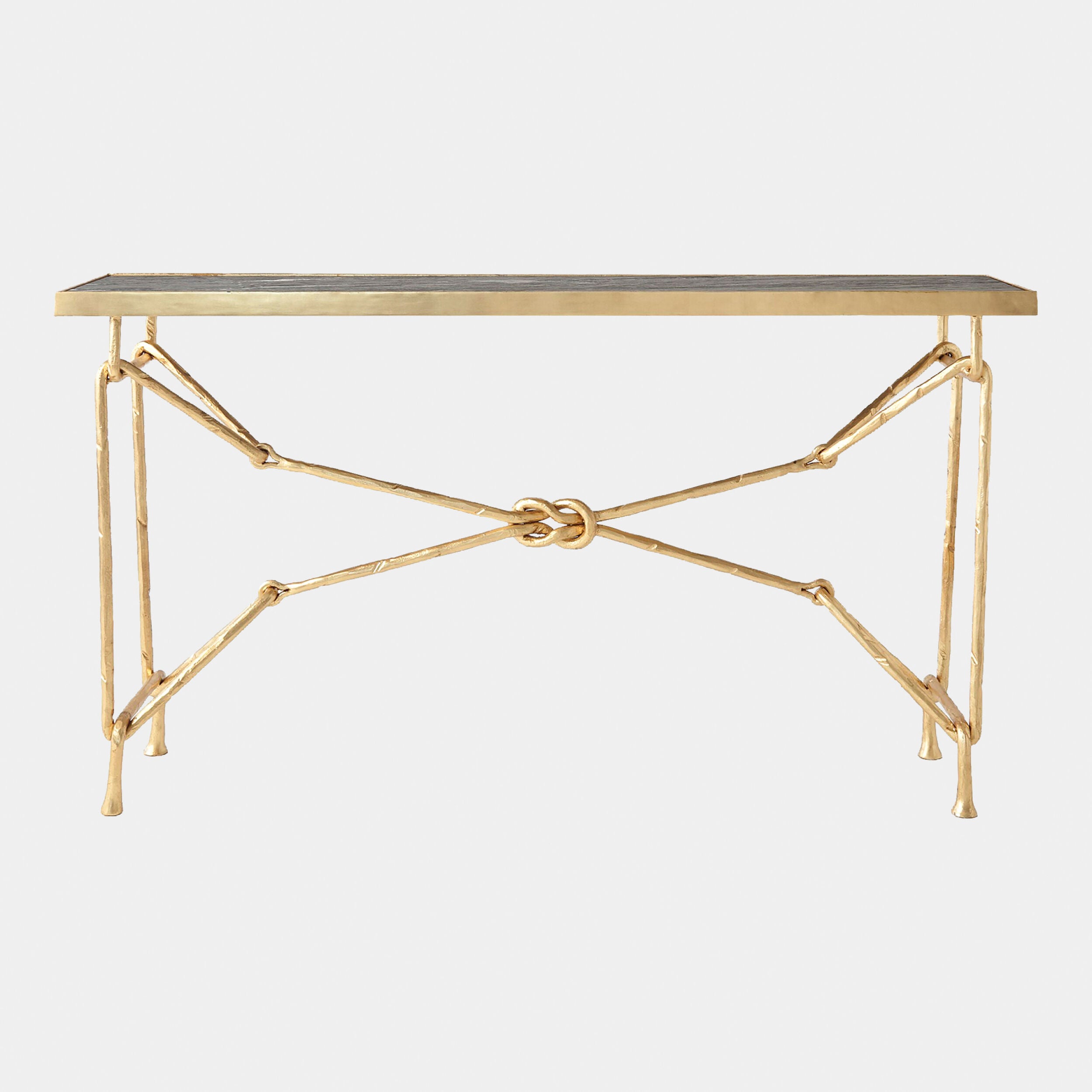 Love Knot Console-Gold Leaf/Black