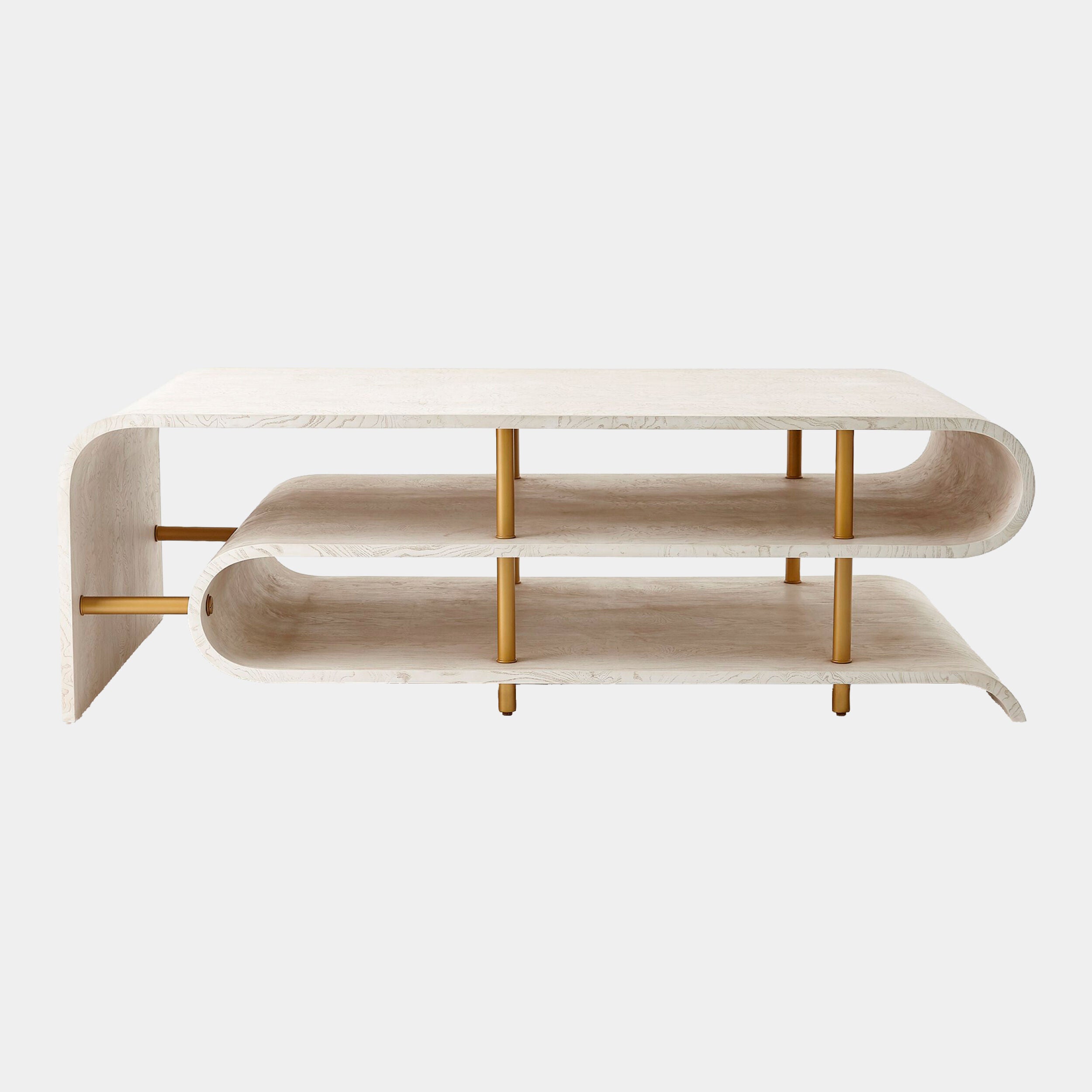 Traverse Coffee Table-White