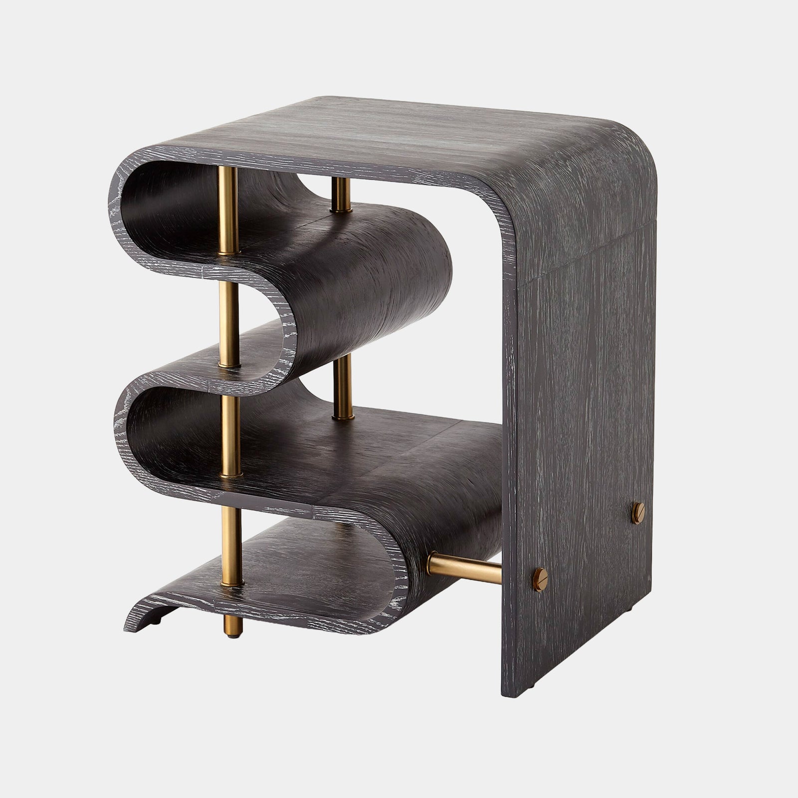 Traverse Side Table-Ebony Cerused