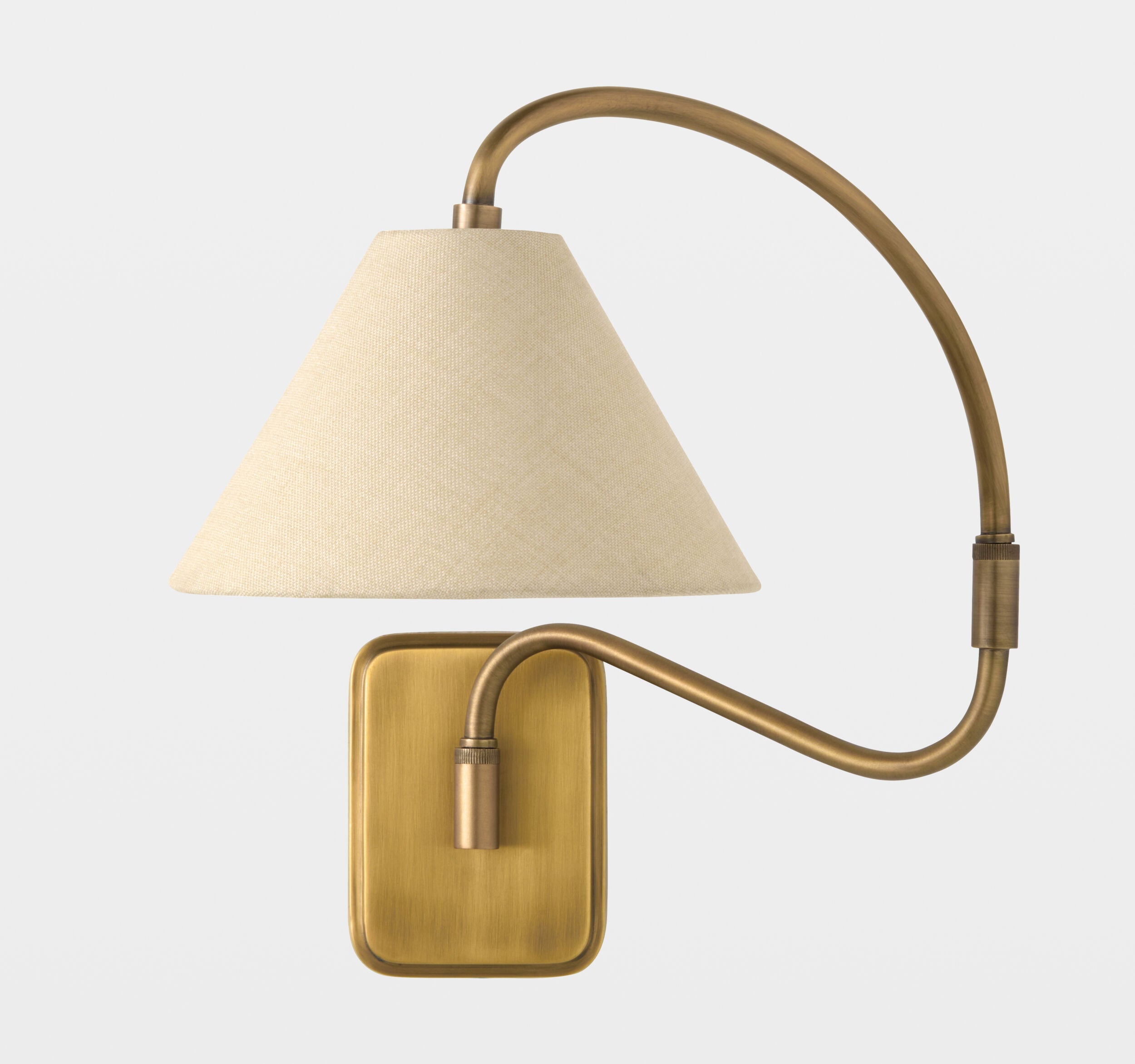 Swerve Adjustable Wall Sconce-Brass