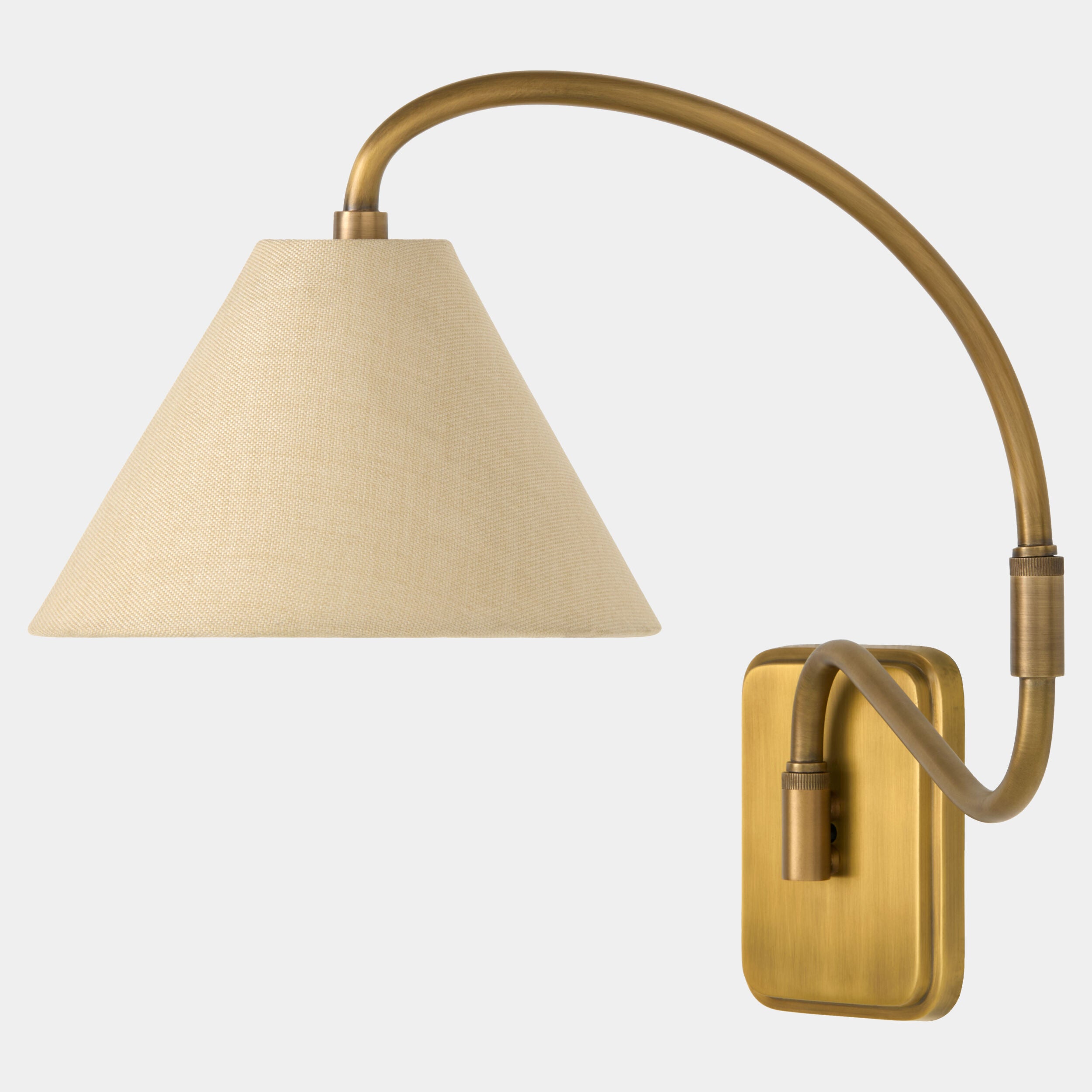 Swerve Adjustable Wall Sconce-Brass