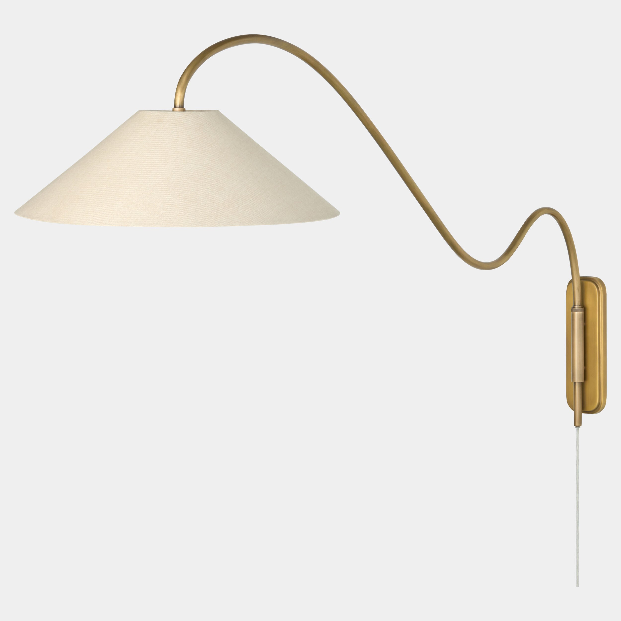 Swerve Wall Lamp-Brass