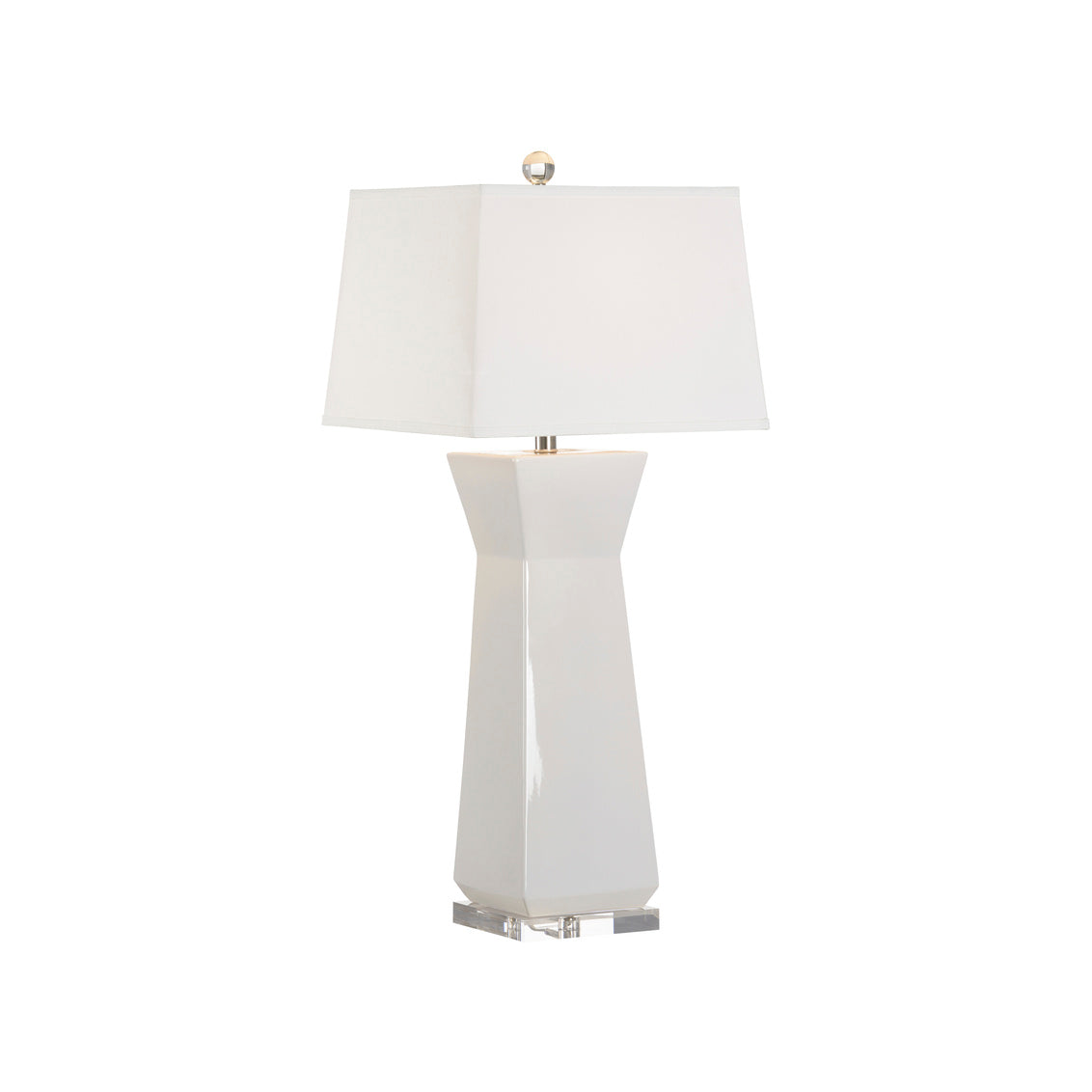 Fontainebleau Table Lamp - White in 35.5 / Ceramic/Porcelain - Chelsea House