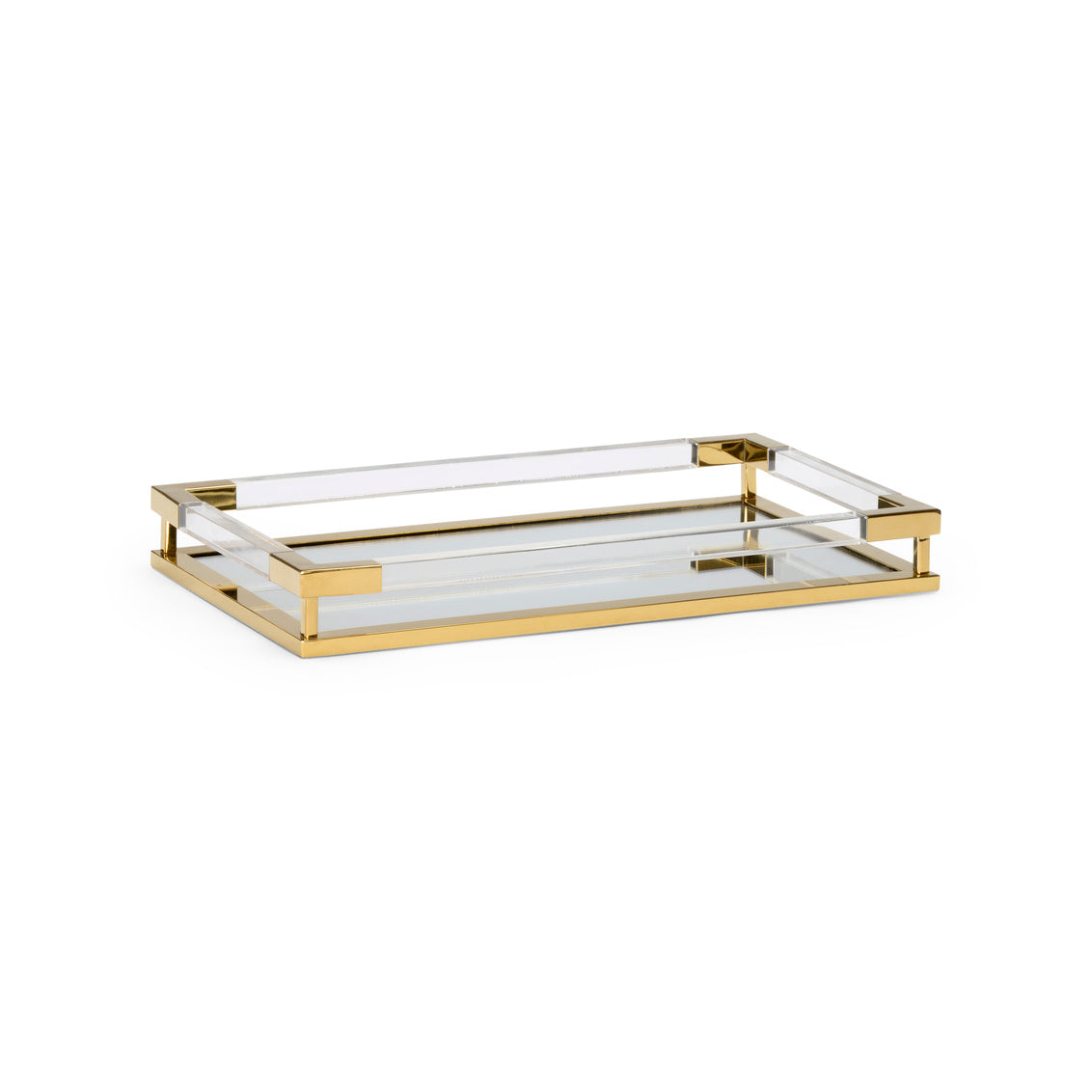 Acrylic Handle Tray in 2.5 / Crystal - Chelsea House